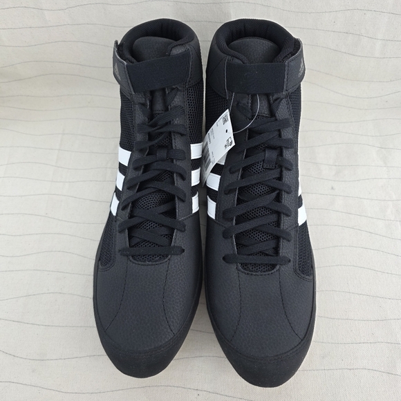 Adidas Men\'s HVC 2 AQ3325 Black White Running Shoes Sneakers Size 8 Adidas HVC 2 Black & White Wrestling Shoes Men Size 8 AQ3325  main image 3